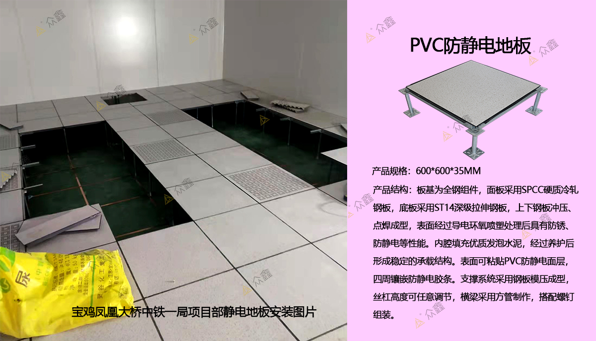 寶雞鳳凰大橋中鐵一局項目部pvc靜電地板完工.jpg